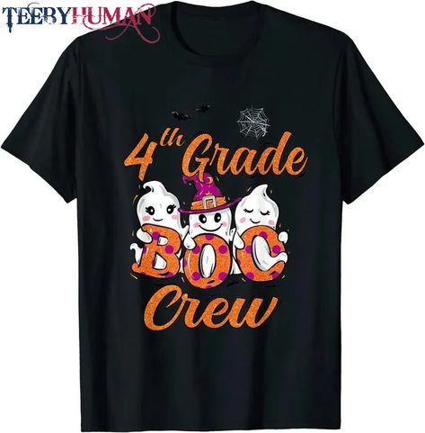 Halloween Costume For Kids 4Th Grade Boo Crew First Grade T-Shirt Unisex Tee Classic Hoodie Sweatshirt Check more at https://teebyhuman.com/product/halloween-costume-for-kids-4th-grade-boo-crew-first-grade-t-shirt-unisex-tee-classic-hoodie-sweatshirt/ Daycare Teacher Outfits, Halloween Costume For Kids, Halloween Costume Funny, Daycare Teacher Gifts, Kids Halloween Costume, Teacher Halloween Costumes, Teacher Wear, Costume For Kids, Teacher Halloween