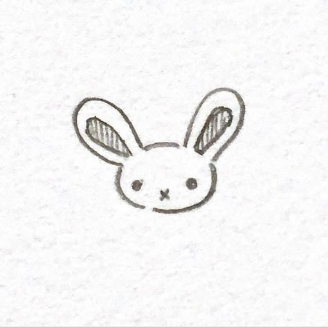 Cute Bunny Doodle Simple, Simple Doodles Cat, Little Cat Doodle, Doodle Bunny Easy, Cute Small Easy Doodles Cat, Hand Doodles, Cute Easy Doodles, Doodle Art Journals, Drawing Journal