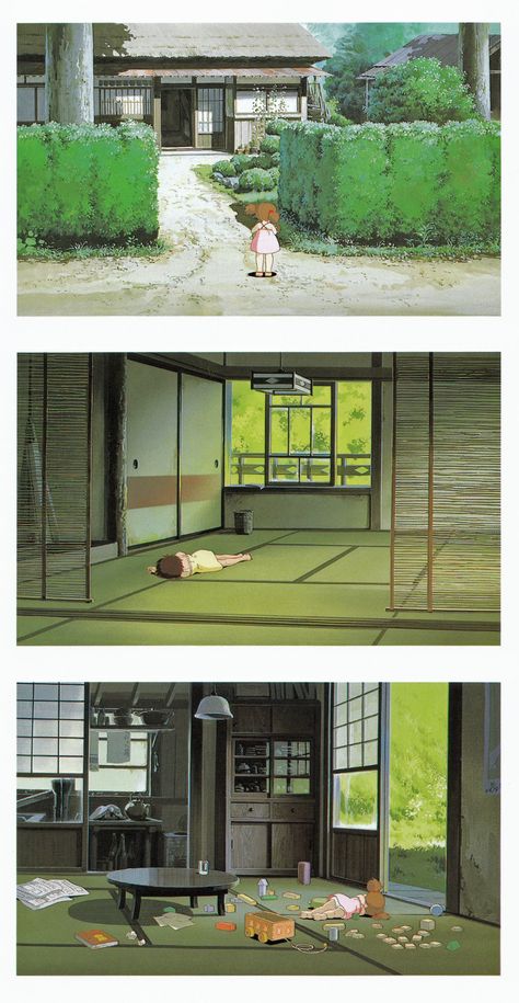 Satsuki And Mei, Father To Be, House In The Country, Japanese Room, Ghibli Artwork, Neighbor Totoro, Studio Ghibli Movies, Studio Ghibli Art, Ghibli Movies