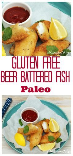 Gluten Free Beer Battered fish.  Made with blanched almond and tapioca flour.  Paleo friendly.  Crispy fish! Gluten Free Beer Battered Fish, Gluten Free Fish Recipes, Beer Battered Fish Recipes, Fish Batter Recipe, Gluten Free Fish, Crispy Fish, Gluten Free Beer, Beer Battered Fish, Beer Battered