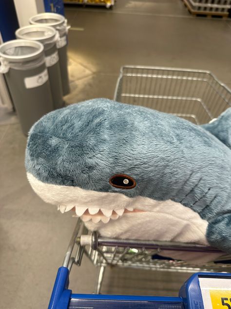 Aesthetic Shark, Ikea Aesthetic, Ikea Shark, Ikea Toys, Shark Decor, Shark Plush, Baby Shark, Pretty And Cute, Sea Animals