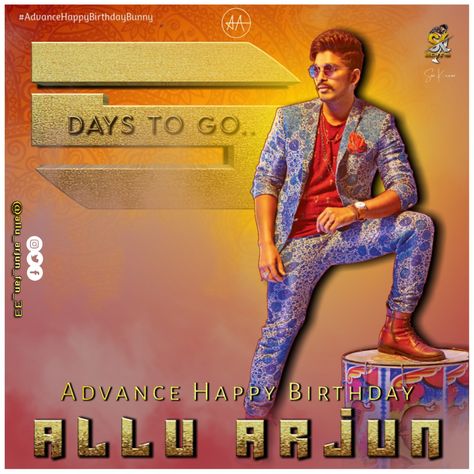 Advance Happy Birthday Allu Arjun Banner Photos, Advance Happy Birthday, Birthday Edit, Birthday Banner Background, Emoji Images, Allu Arjun, Banner Background Images, Picsart Background, Banner Background