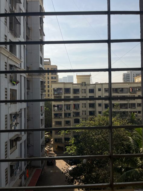 #building #aesthetic #sunlight #fyp #instagram #mumbai Aesthetic Sunlight, Building Aesthetic, Army Girlfriend Pictures, Girlfriend Pictures, Army Girlfriend, Window View, Rangoli Designs, Mumbai, Balcony