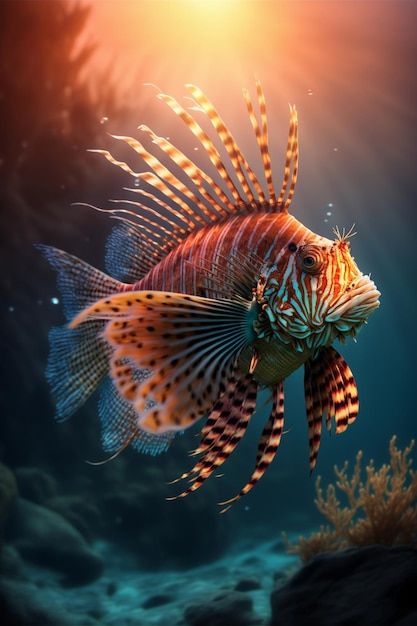 Close up of a fish in a body of water ge... | Premium Photo #Freepik #photo #scuba-diving #coral-reef #diving #ocean-life Ocean Creatures Art, Cool Sea Creatures, Sea Creatures Art, Underwater Painting, Fish Artwork, Sea Life Art, Underwater Art, Animal Portraits Art, Beautiful Sea Creatures