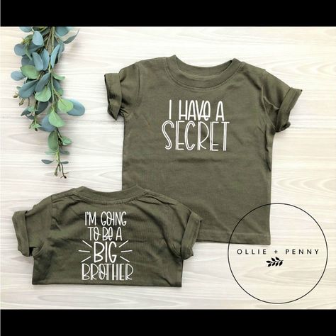 Brand New, Never Worn Before. From Rabbit Skins. 12 Month Onesie. Big Cousin Announcement, Cousin Announcement, Big Cousin Shirt, Big Brother Announcement, Big Sister Announcement, Promoted To Big Brother, Promoted To Big Sister, Big Brother Shirt, I Have A Secret