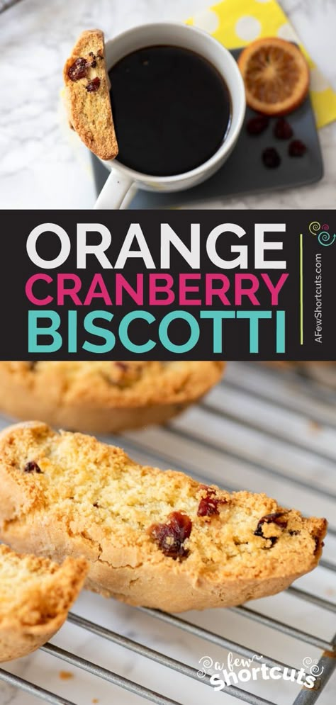 Orange Biscotti Recipe, Cranberry Biscotti Recipe, Cranberry Orange Biscotti, Orange Biscotti, Cranberry Biscotti, Short Bread, The Cookie Rookie, Orange Cranberry, Cookie Rookie