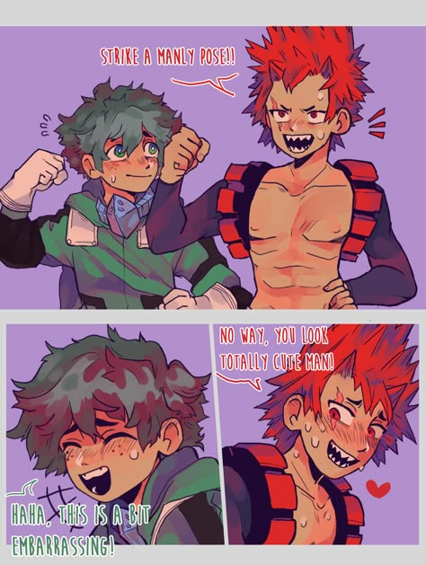 Kirishima X Deku, My Hero Academia 2, Villain Deku, My Hero Academia Shouto, Mha Ships, My Hero Academia Memes, Hero Wallpaper, Boku No Hero Academia Funny, Buko No Hero Academia