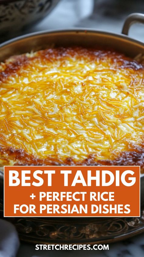 Looking to create the iconic crispy Persian rice, known as Tahdig? This recipe will guide you through using Basmati rice to achieve the perfect golden crust. Pin this now and click through for the full guide! Persian Rice Recipe Iranian Food, Basmati Rice Recipes Easy, Iranian Rice, Hawaiian Rice, Kibbeh Recipe, Persian Dishes, Caribbean Rice, Bag Of Rice, Best Rice Recipe