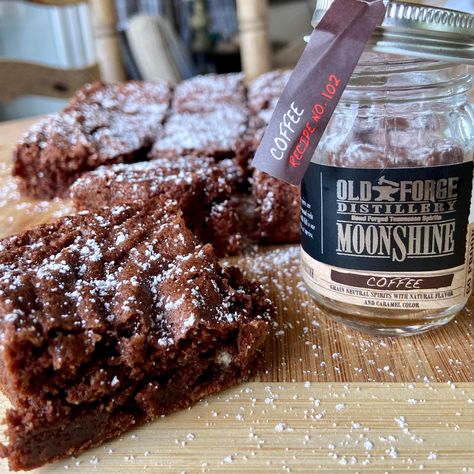 Moonshine Brownies Coffee Moonshine, Moonshine Cake, Coffee Grain, Best Brownie Recipe, Brownie Ingredients, Best Brownies, Hard Cider, Coffee Dessert, Cookie Bar Recipes