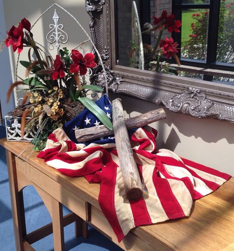 4th of July Church 4th Of July Decorations, July 4th Church Decorations, 4th Of July Church Decorations, Communion Table Decorations, Alter Decorations, Patriotic Table Decorations, Sanctuary Decor, Alter Decor, Communion Table