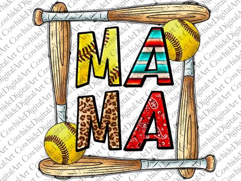 Softball Shirt Designs, Softball Clipart, Baseball Shirt Designs, Baseball Clipart, Softball Mama, Hidden Art, Softball Shirt, Baseball Mama, Cow Art