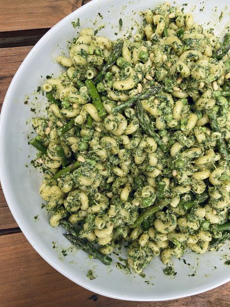 Pea Pesto Pasta, Quinoa Asparagus, Ina Garten Recipe, Pasta With Peas, Pea Pesto, Pesto Dressing, Vegetarian Mains, Pesto Pasta Salad, Ina Garten Recipes