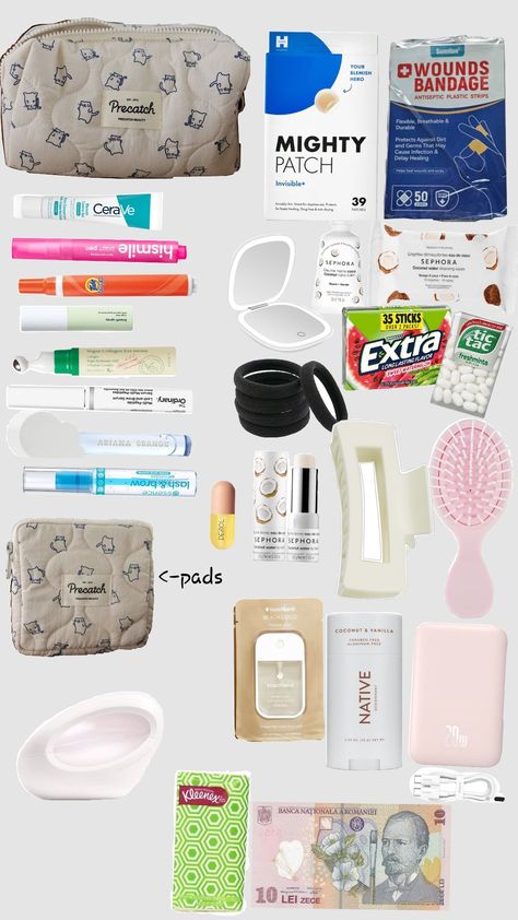 Emergency kit Cute Emergency Kit Bags, 6th Grade Survival Kit, Girl Emergency Kit, Car Emergency Kit List, Travel Emergency Kit, Emergency Kit Essentials, Emergency Kit Bag, Teacher Emergency Kit, Emergency Kit For Girls