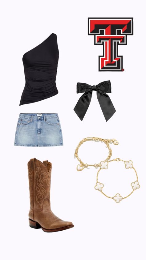 Texas Tech Game Day Outfit, Tech Game Day Outfit, Texas Tech Game Day, Tech Outfit, M&m Game, Outfit Inso, Country Style Outfits, Game Day Outfit, Texas Tech