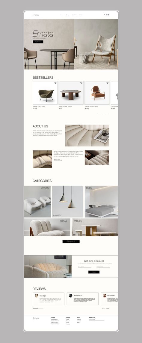 Collection Page Web Design, Furniture Email Marketing, Flooring Website Design, Woodworking Website Design, Machine Website Design, Account Page Design, Industrial Web Design, Home Decor Website Design, Property Website Design