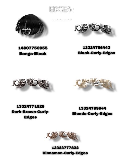 Berry Ave Edges Code, Edges Codes Berry Ave, Edges Roblox Code, Roblox Edges Code, Edges Codes For Berry Ave, Roblox Hair Accessories Codes, Berry Ave Codes Accessories, Roblox Black Hair, Black Hair Id Roblox