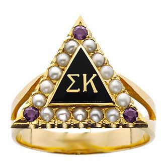 Badge Ring Kappa Sorority, Sigma Kappa Sorority, Western Kentucky University, Kappa Kappa Gamma, Wear Pearls, Alpha Delta, Us When, Sorority Girl, Sigma Kappa