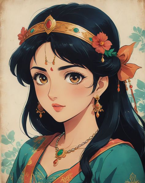 Radha Radha Krishna Anime Art, Radha Anime, Female Expressions, Hidden Face Aesthetic, Girls Dpz Stylish, Hari Om, Sketch Images, Pencil Sketch Images, Girl Dpz