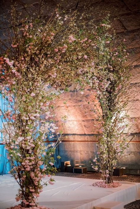 Wildflower Chuppah, Unique Chuppah, Wedding Tunnel, Wedding Tunnels, Chuppah Ideas, Nyc Luxury, Wedding Chuppah, Fairy Wedding, Floral Branch