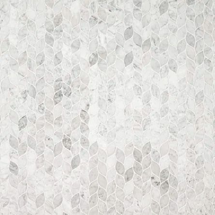 MSI Carrara White Blanco 11.62" x 13.38" Honed Marble Mosaic Tile | Wayfair Honed Marble Floor, Honed Marble Tiles, Bathroom Floors, Honed Marble, Marble Mosaic Tiles, Mosaic Wall Tiles, Shower Surround, Marble Tile, Marble Floor