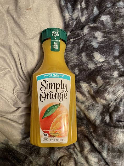 Simply Orange Juice, Simply Orange, Mustard Bottle, Orange Juice, Natural Flavors, Food Cravings, Vitamins, Juice, Mango