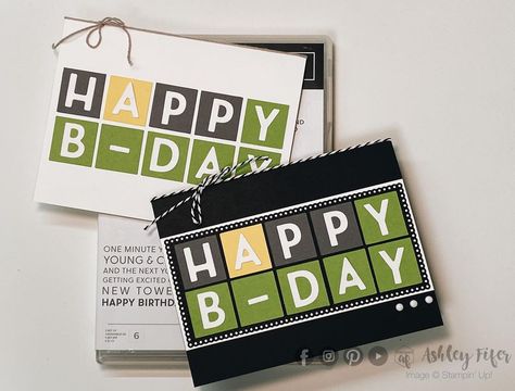 StampedAF - Ashley Fifer on Instagram: “I made these cute Wordle-inspired birthday cards for my weekly livestream. Cute and simple with minimal supplies. #wordle #wordlegame…” Boys To Men, Kids Birthday Cards, Stampin Up Cards, Craft Fairs, B Day, Card Craft, Card Ideas, Stampin Up, Fathers Day