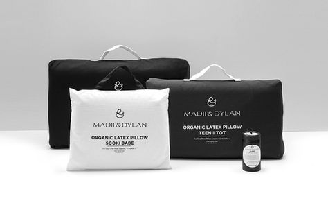 Madii & Dylan Linen Packaging, Eco Friendly Packaging Design, Fran Silvestre, Latex Pillow, Grey Linen Bedding, Bed Linen Design, Bed Linens Luxury, Sustainable Packaging, Bags Logo