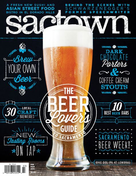 Art Direction - Andrew J. Nilsen Beer Magazine, Magazine Cover Ideas, Editorial Design Layout, Magazine Cover Design, Design Brochure, Brochure Cover, Print Layout, Editorial Layout, Typography Letters