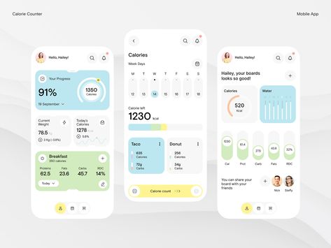 Health Tracker by Ronald Olsen for Awsmd on Dribbble Health Tracker App, Best Ux Design, Desain Ux, Health App Design, To Do App, Dashboard App, Health Application, Ui Ux 디자인, App Design Layout