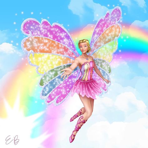 @randomly_cyan shared a photo on Instagram: “Elina from Barbie Fairytopia: Magic of the Rainbow #digitalart #digitalpainting #barbie #barbiedoll #elina #elinafairytopia #fairytopia…” • May 19, 2022 at 2:23pm UTC Elina Barbie Fairytopia, Elizabeth Browning, Fairytopia Magic Of The Rainbow, Rainbow Barbie, Fairy Flying, Barbie Fanart, Fairies Flying, Barbie Fairy, Barbie Fairytopia