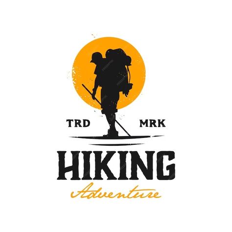 Premium Vector | Vintage logo hiking adventure template illustration Adventure Logos, Hiking Logo, Adventure Logo Design, Adventure Logo, Adventure Design, Tshirt Design Inspiration, Hiking Adventure, Pop Art Wallpaper, Tshirt Design