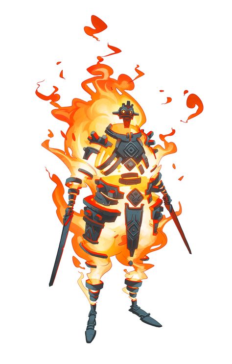 Fire Golem, Accel World, Monster Concept Art, Fantasy Monster, Illustration Character, Game Character Design, Monster Design, Fantasy Concept Art, Creature Concept