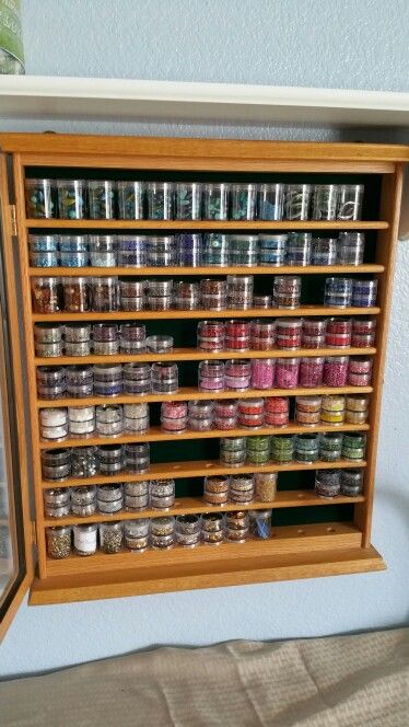 Bead storage. Golf ball showcase repurpose as seed bead storage. Seed Bead Storage Ideas Organizations, Seed Bead Organization Ideas, Seed Bead Organization, Beads Storage Ideas, Bead Storage Ideas Organizations, Beading Organization, Seed Bead Storage, Jewelry Supplies Organization, Craft Room Organisation