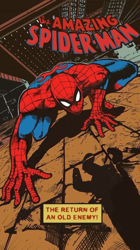 Spiderman Comic Poster, Spider Man Comic Wallpaper, Spiderman Comic Wallpaper, Spiderman Comic Covers, Comic Spiderman, Comic Book Wallpaper, Spiderman Comic Books, Marvel Phone Wallpaper, Spiderman Poster