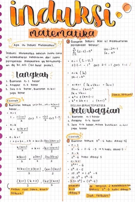 Cek catatan ini di Clearnote secara gratis beserta dengan ribuan catatan lainnya! Tap gambar aja dan kamu bisa cari materi yang kamu butuhkan. Selamat belajar~📚😄 Weekly Notepad, Aesthetic Writing, School Study Ideas, Penanda Buku, Math Notes, Studying Math, Notes Inspiration, Math Tricks, Life Hacks For School