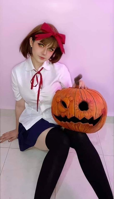 Pumpkin Night Cosplay, Naoko Pumpkin Night, Hello Kitty Cosplay, 2023 Costumes, Easy Cosplay Ideas, Pumpkin Night, Anime Cosplay Ideas, Easy Cosplay, Halloween Wallpaper Backgrounds