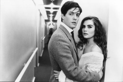 Emmanuelle Seigner & Hugh Grant (Bitter Moon 1992) Roman Polanski. Photo Roman Polanski Productions. Bitter Moon Movie, Bitter Moon, Emmanuelle Seigner, Kristin Scott Thomas, Scott Thomas, Roman Polanski, Hugh Grant, Suki Waterhouse, Film Books