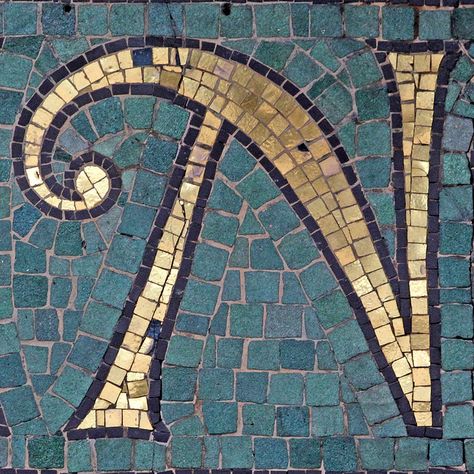 letter N by Leo Reynolds, via Flickr Vignette Styling, Gold Mosaic, Photo Letters, Roman Mosaic, Letter N, Mosaic Flooring, Mosaic Projects, Letter Sign, Illuminated Manuscript