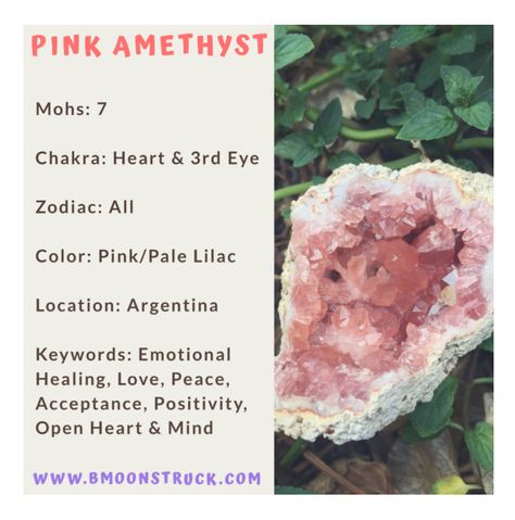 Pink Amethyst Meaning, Halite Crystals, Pink Halite, Amethyst Meaning, Crystals Meaning, Gemstone Properties, Rock Steady, Crystal Healer, Crystal Grids