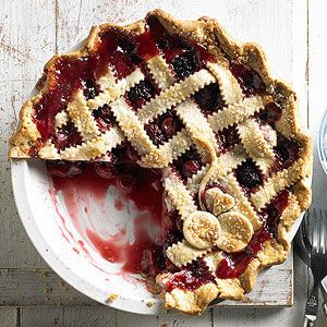 Cherry Berry Pie. This sweet-tart pie has a juicy filling. If you use frozen cherries, the filling will be even jucier. Cherry Berry Pie, Raspberry Recipes Dessert, Mixed Berry Pie, Raspberry Desserts, Cherry Desserts, Berry Pie, Frozen Cherries, Fruit Pie, Blueberry Recipes