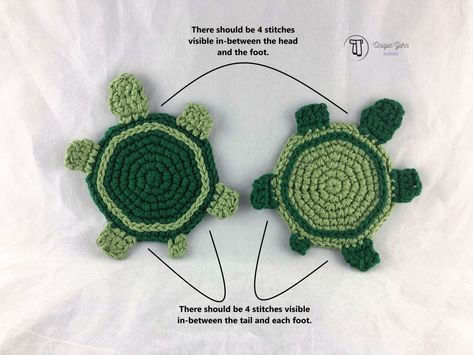 Crochet Turtle Coaster, Crochet Coasters Pattern, Turtle Coaster, Crocheted Turtle, Coaster Crochet Pattern, Coasters Pattern, Crochet Turtle Pattern, Coaster Crochet, Crochet Coasters Free Pattern