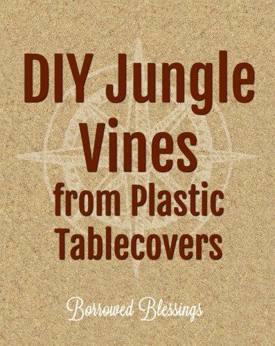 Diy Jungle Vines, Diy Jungle Decorations, Diy Safari Decorations, Vbs Diy, Shipwrecked Vbs, Jungle Vines, Jungle Theme Decorations, Jungle Crafts, Jungle Theme Classroom