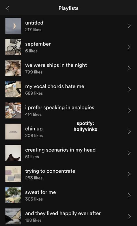 Daily Name Ideas, Spotify Playlist Covers Theme, Spotify Title Ideas, Song Titles Aesthetic, Spotify Theme Covers, Spotify Layout Aesthetic, Twitter Name Ideas Aesthetic, Spotify Account Aesthetic, Twitter Names Ideas