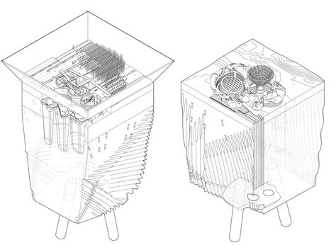 Smout Allen, Usc Library, Tropical Interior, Arch Model, Model Drawing, Architecture Presentation, Interior Deco, Model Making, Drawing Techniques