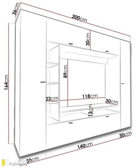 35 Amazing TV Stand Dimension And Designs For Your Home  - Engineering Discoveries Dnevni Boravak, Home Engineering, Tv Unit Furniture Design, Living Room Wall Units, Tv Stand Designs, Tv Stand Decor, Tv Unit Furniture, Tv Unit Interior Design, Modern Tv Units