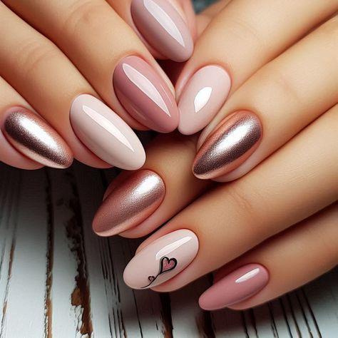 #nails    #stylish_nails    #nude     #viva Nail Art Designs For Autumn, Neutral Base Nails, Short Nails Ideas Chrome, Nail Art Nude Color, Fall Nail Looks, Dusty Rose Nails Design, Acrylic Almond Shaped Nails, Cream Nails Designs, Roman Nails