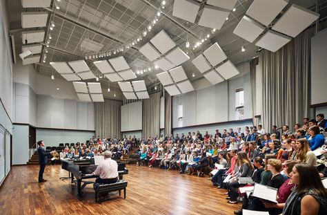 Westminster Choir College | Interior practice room Architecture by KSS Architects College Interior, Rider University, Choir Practice, Room Architecture, Choir Room, Music Room Design, Practice Room, Class Design, Music Class