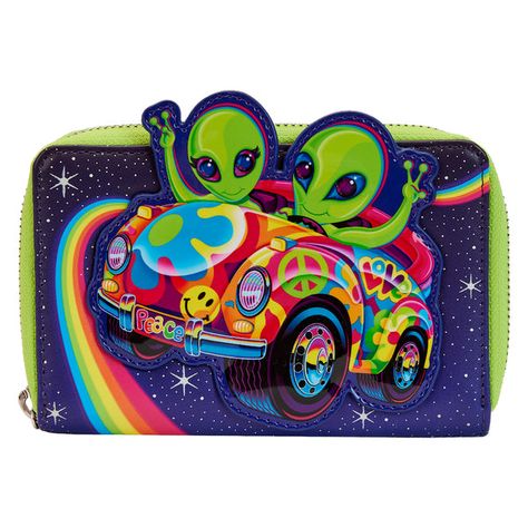 Lisa Frank Alien, Loungefly Bag, Reach For The Stars, Zip Purse, Lisa Frank, Zip Wallet, Stitch Disney, Mini Backpack, Aliens