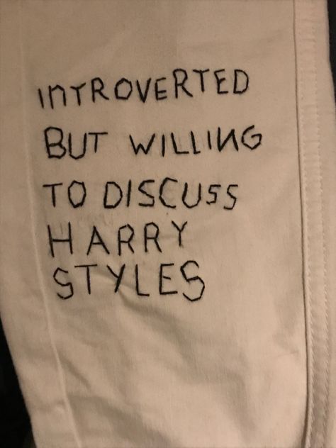 Embroidery Harry Styles, Harry Styles Quote, Converse Embroidery, Harry Styles Quotes, Harry Styles Sweatshirt, One Direction Videos, One Direction, Harry Styles, Converse