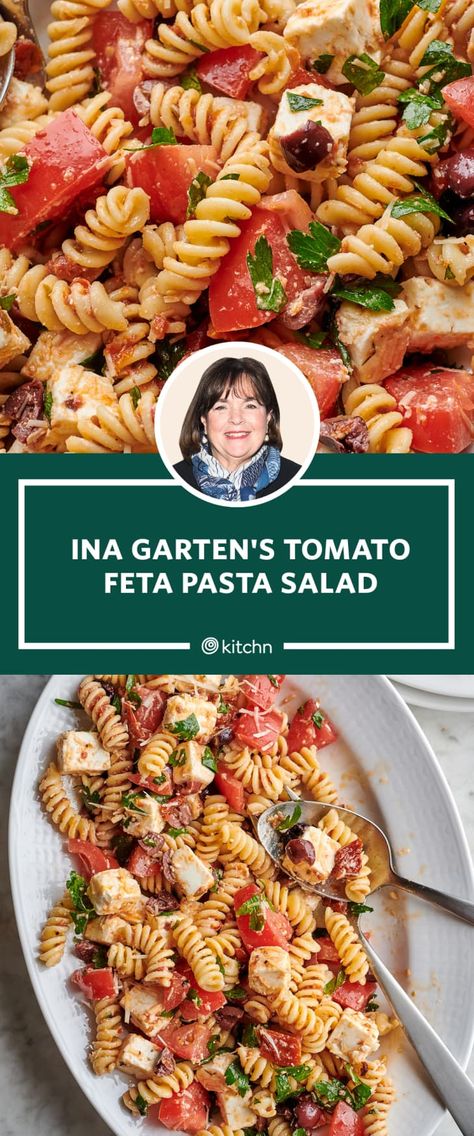 Ina Garten Pasta Salad, Tomato Feta Pasta Salad, Tomato Feta Pasta, Feta Pasta Salad, Tomato Pasta Salad, Ina Garten Recipes, Best Pasta Salad, Feta Pasta, Pasta Salad Italian